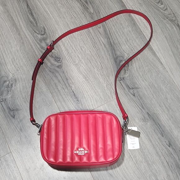 Coach Bags Nwtcoach Puffy Quilted Jess Candy Apple Red Crossbody